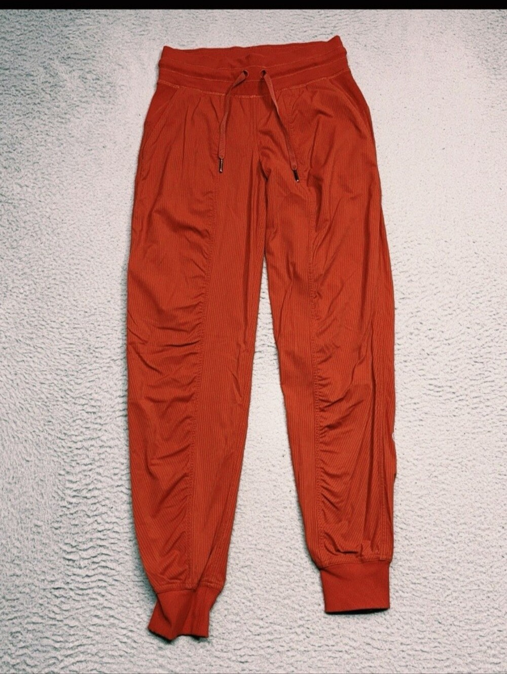 Lululemon Dance Studio Mid-Rise Jogger Pants Drawstring Autumn Rust Sz 2 - Picture 3 of 10